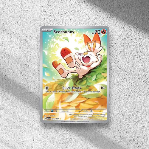 Scorbunny Ascended Heroes Illustration Rare 225/217 - WolfCards