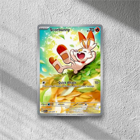 Scorbunny Ascended Heroes Illustration Rare 225/217 - WolfCards