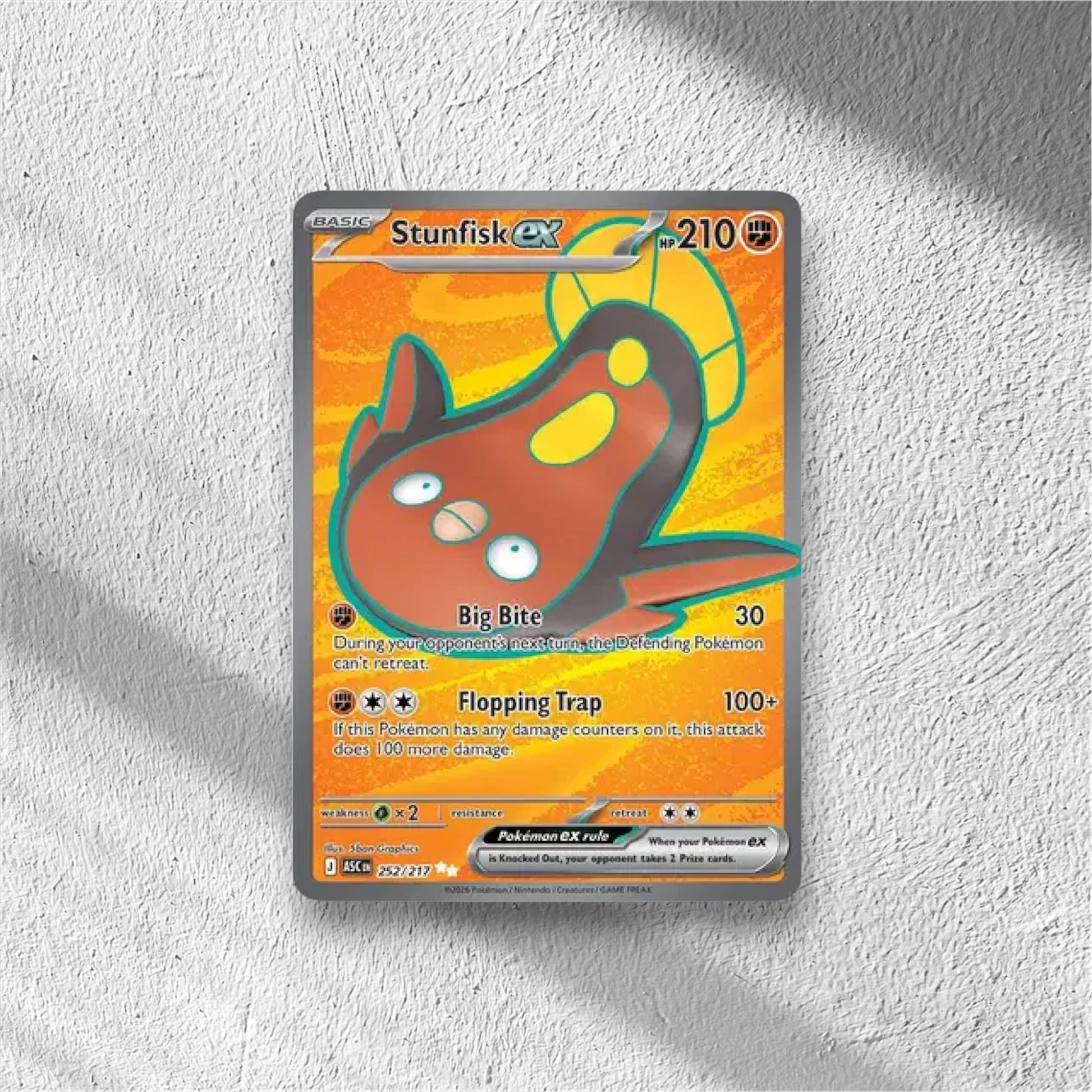 Stunfisk ex Ascended Heroes Ultra Rare 252/217 - WolfCards