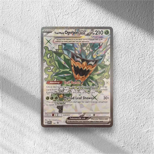 Teal Mask Ogerpon ex Pokemon • Ultra Rare • 166 Scarlet & Violet Promo - WolfCards