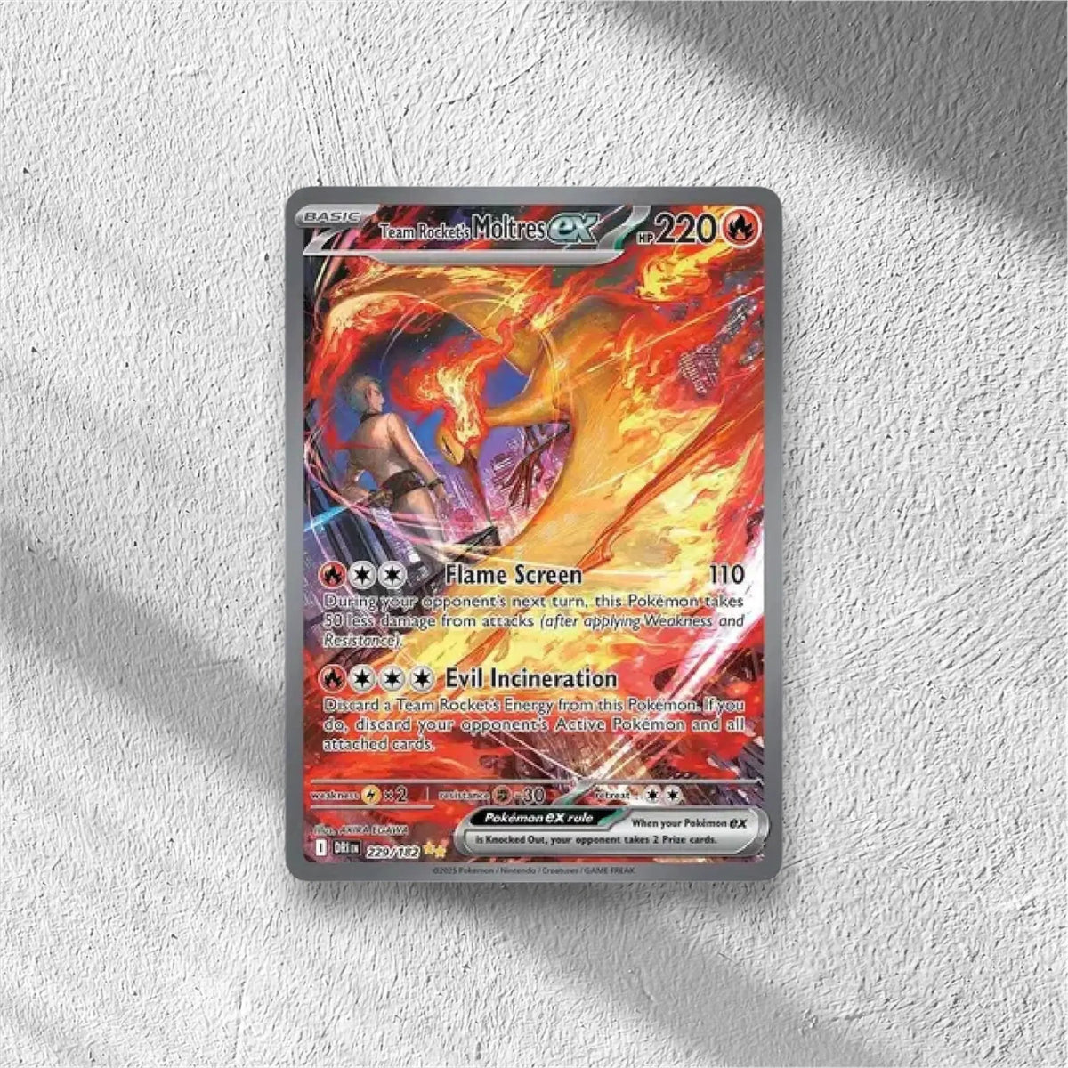 Team Rocket's Moltres ex Destined Rivals Special Illustration Rare 229/182 - WolfCards