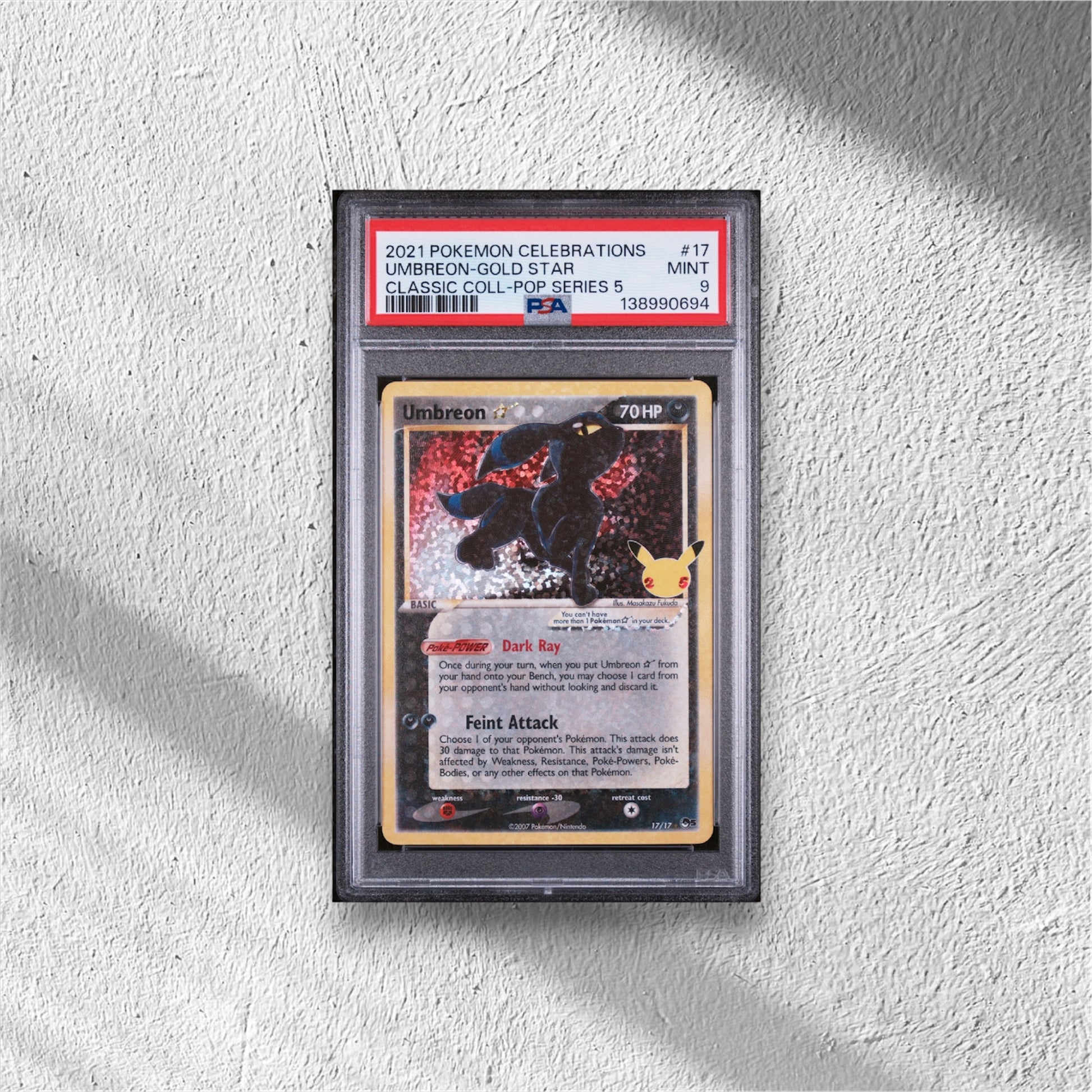 Umbreon Gold Star Celebrations: PSA 9 - WolfCards